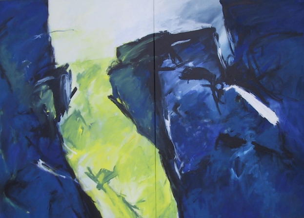 Was was sehend macht / 170x240 cm  / Acryl (Privatbesitz)