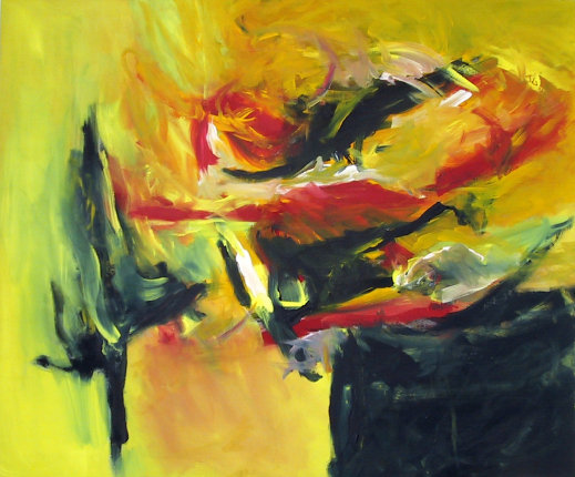 was noch unklar ist / 100x120 cm  / Acryl