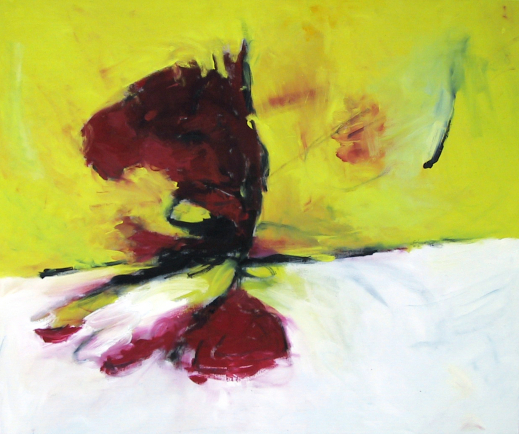 Was der Spiegel offenbart / 100x120 cm / Acryl
