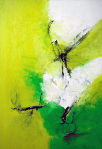 Wie der Hirsch  140x100cm / Acryl