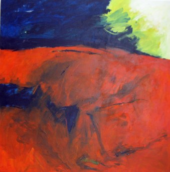 Liegen 120x120 cm / Acryl / Privatbesitz
