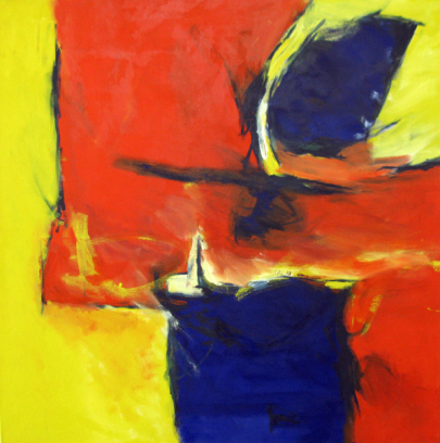 To wait 100x100 cm / Acrylic