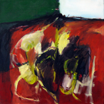 Der Himmel berührt die Erde 42x42 cm /Acryl