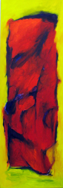 To be still in the inner room  150x50 cm / Oel
