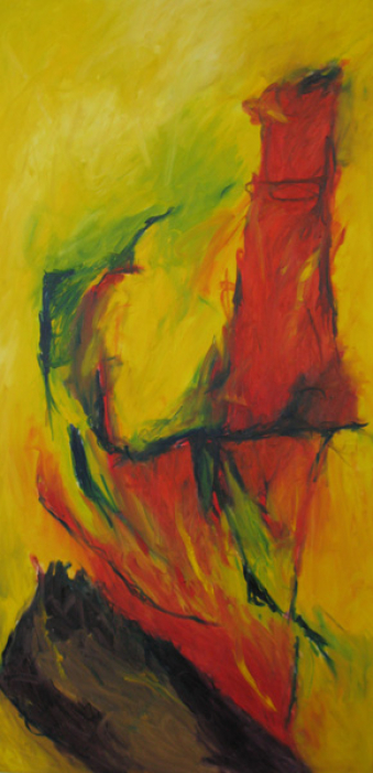 Erhoben 150x75 cm / Acryl