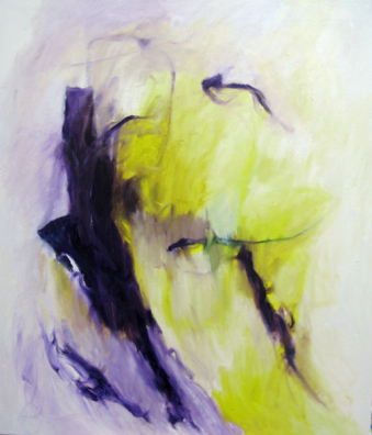 Hören 95x81 cm / Acryl