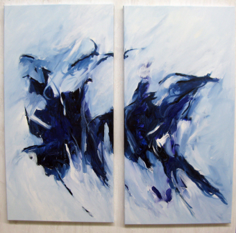 Diptychon 88x88 cm / Acryl