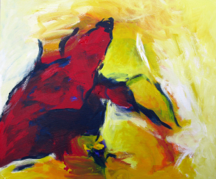 Peaceful 1 55x65 cm / Acryl / Privatbesitz
