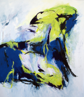 Betrachten 150x140 cm / Acryl