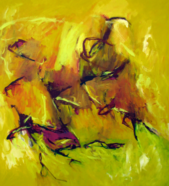 Anmutig und stark 150x140 cm / Acryl
