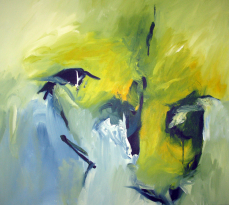 Hervorbrechen 35x50 cm / Acryl