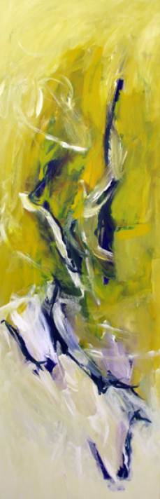 Ringen der Seele 150x50 cm / Acryl