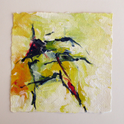 Acryl auf Büttenpapier /15x15 cm 