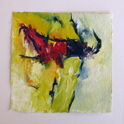 Acryl auf Büttenpapier /15x15 cm 