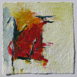 Acryl auf Büttenpapier /15x15 cm 