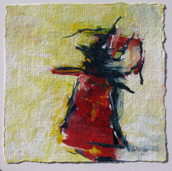 Acryl auf Büttenpapier /15x15 cm 