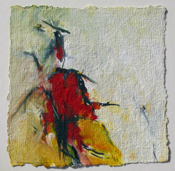 Acryl auf Büttenpapier /15x15 cm 