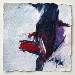 Acryl auf Büttenpapier /10x10 cm 