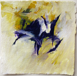 Acryl auf Büttenpapier /15x15 cm 
