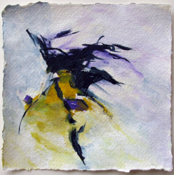 Acryl auf Büttenpapier /15x15 cm 