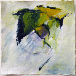 Acryl auf Büttenpapier /15x15 cm 