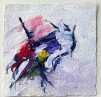 Acryl auf Büttenpapier /10x10 cm 