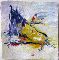 Acryl auf Büttenpapier /10x10 cm 