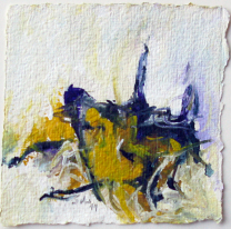 Acryl auf Büttenpapier /10x10 cm 