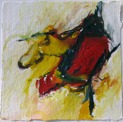 Acryl auf Büttenpapier /15x15 cm 