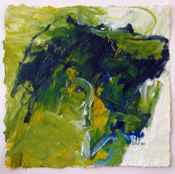 Acryl auf Büttenpapier /15x15 cm 