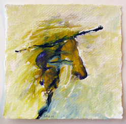 Acryl auf Büttenpapier /15x15 cm 