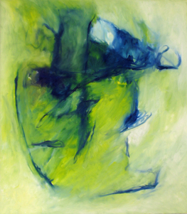Grüner Krug 80x70 cm / Oel