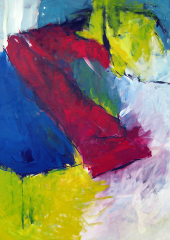 Schwebend 140x100 cm / Acryl