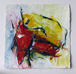 Acryl auf Büttenpapier /15x15 cm 