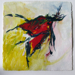 Acryl auf Büttenpapier /15x15 cm 