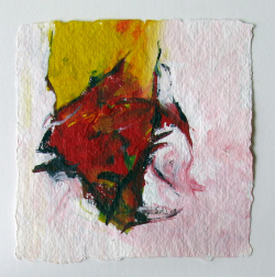Acryl auf Büttenpapier /15x15 cm 