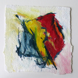 Acryl auf Büttenpapier /15x15 cm 