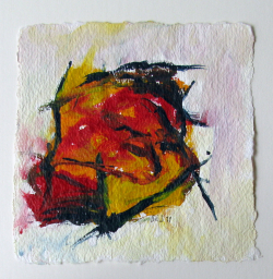 Acryl auf Büttenpapier /15x15 cm 