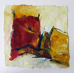 Acryl auf Büttenpapier /15x15 cm  