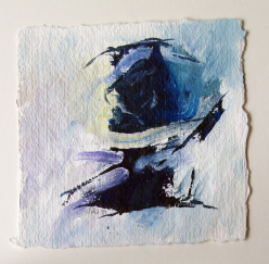 Acryl auf Büttenpapier /15x15 cm  