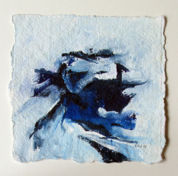 Acryl auf Büttenpapier /15x15 cm   