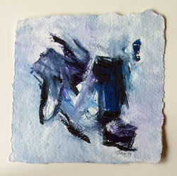Acryl auf Büttenpapier /15x15 cm  