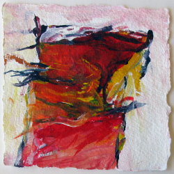 Acryl auf Büttenpapier /15x15 cm 
