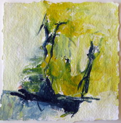Acryl auf Büttenpapier /15x15 cm 