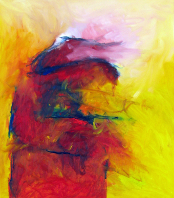 Ausharren 80x70 cm / Oel
