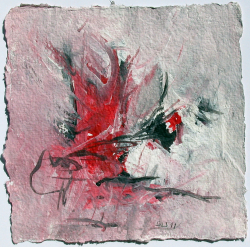Acryl auf Büttenpapier /15x15 cm 