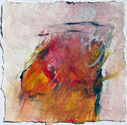 Acryl auf Büttenpapier /15x15 cm 