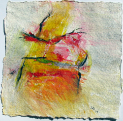 Acryl auf Büttenpapier /15x15 cm 