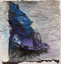 Acryl auf Büttenpapier /15x15 cm 