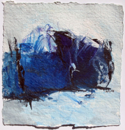 Acryl auf Büttenpapier /15x15 cm 